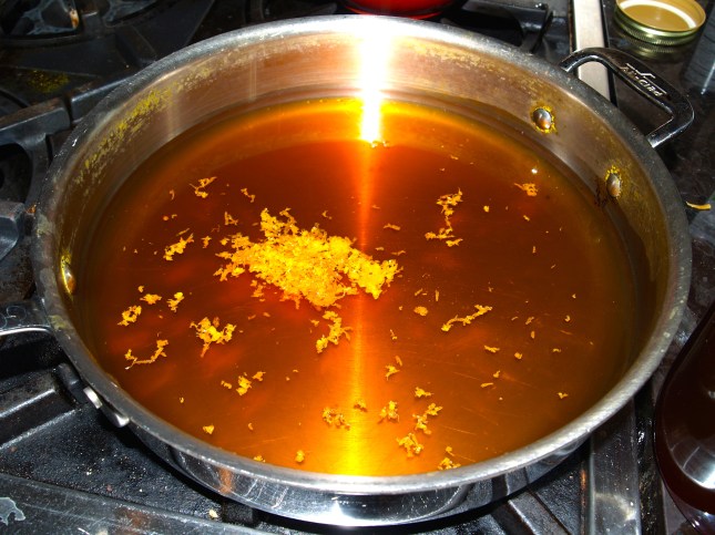 orange zesty honey syrup