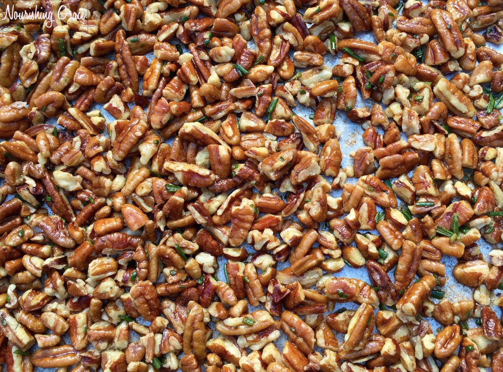 Rosemary Cayenne Pecans Ready to Roast