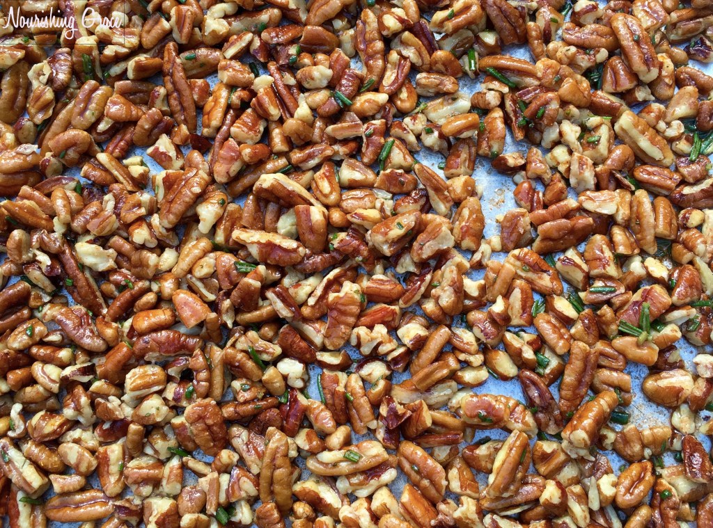 Rosemary Cayenne Pecans Ready to Roast