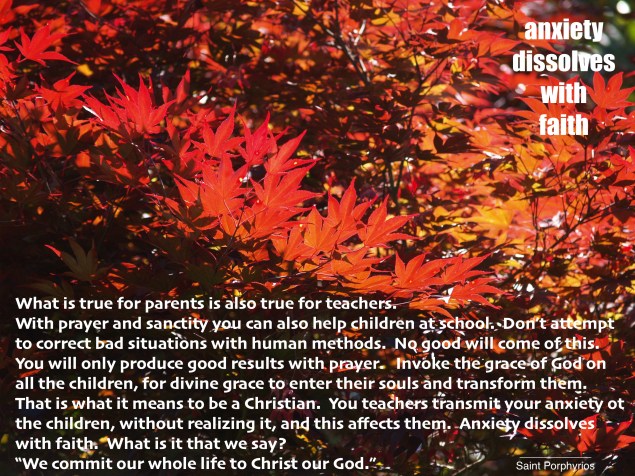 anxiety dissolves with Faith