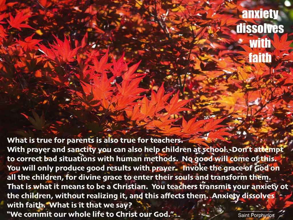 anxiety dissolves with Faith